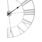 80cm Dia Silver Metal Wall Clock | Genova