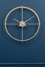 60cm Dia Large Gold Finish Wall Clock | Kent