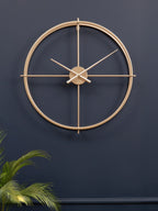 60cm Dia Large Gold Finish Wall Clock | Kent