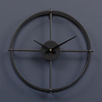 40cm Dia Small Black Finish Wall Clock | Kent