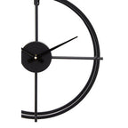 40cm Dia Small Black Finish Wall Clock | Kent