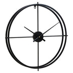 60cm Dia Large Black Finish Wall Clock | Kent