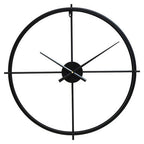 60cm Dia Large Black Finish Wall Clock | Kent