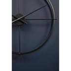 60cm Dia Large Black Finish Wall Clock | Kent