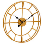 40cm Dia Small Gold Finish Metal Wall Clock | Kent