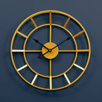 40cm Dia Small Gold Finish Metal Wall Clock | Kent