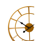 40cm Dia Small Gold Finish Metal Wall Clock | Kent