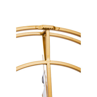 40cm Dia Small Gold Finish Metal Wall Clock | Kent