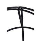 60cm Dia Large Black Finish Metal Wall Clock | Kent