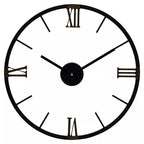 70cm Dia Round Black Metal Wall Clock | Kent