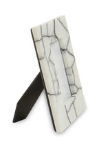 White and Black Marble 4In X 6In Small Photo Frame | Marmara