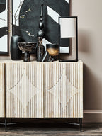Black Metal Table Lamp with Grey Shade | Lara