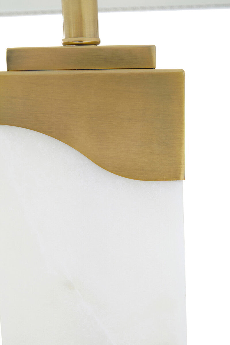 Table Lamp in White Marble and Gold | Edith