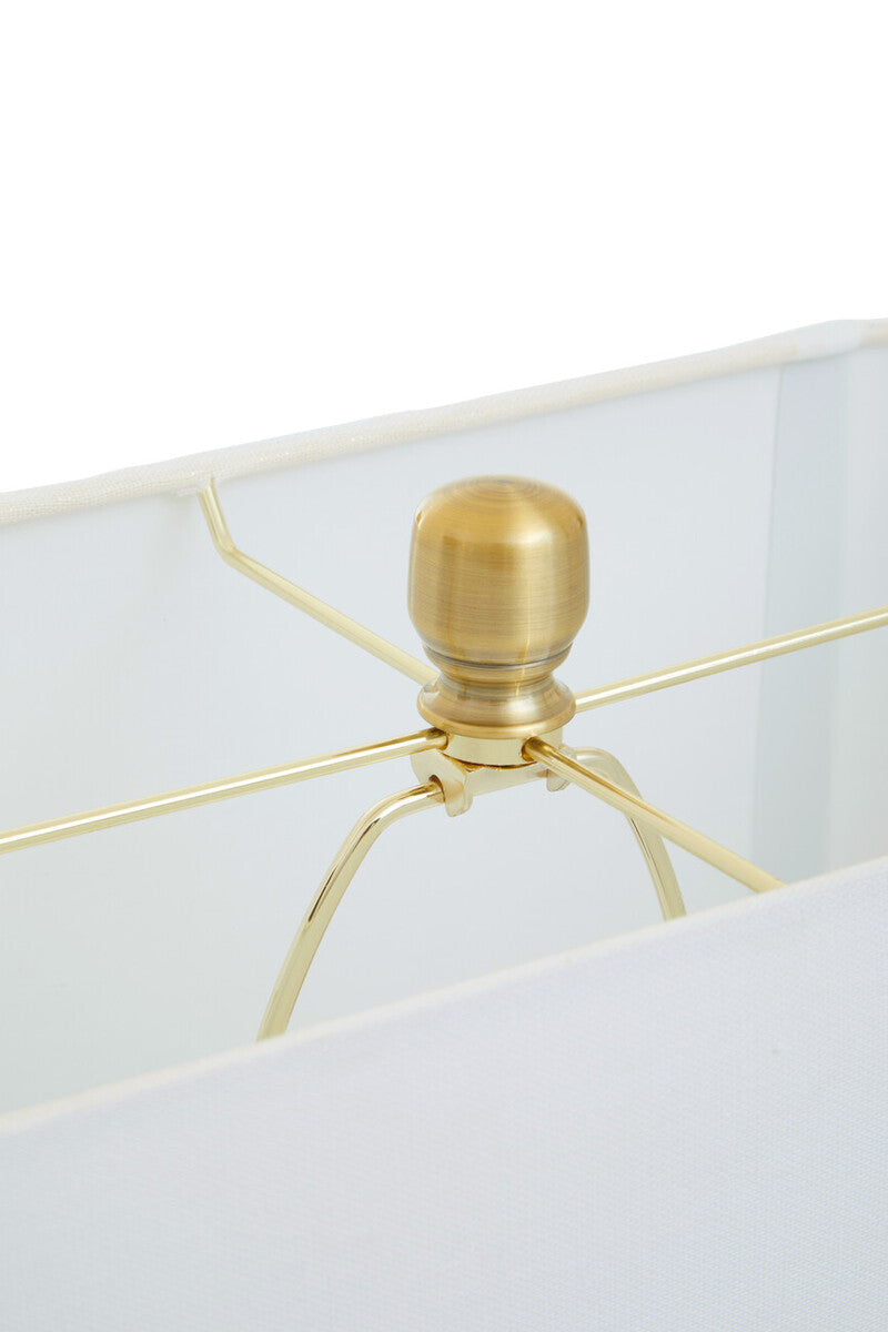 Table Lamp in White Marble and Gold | Edith