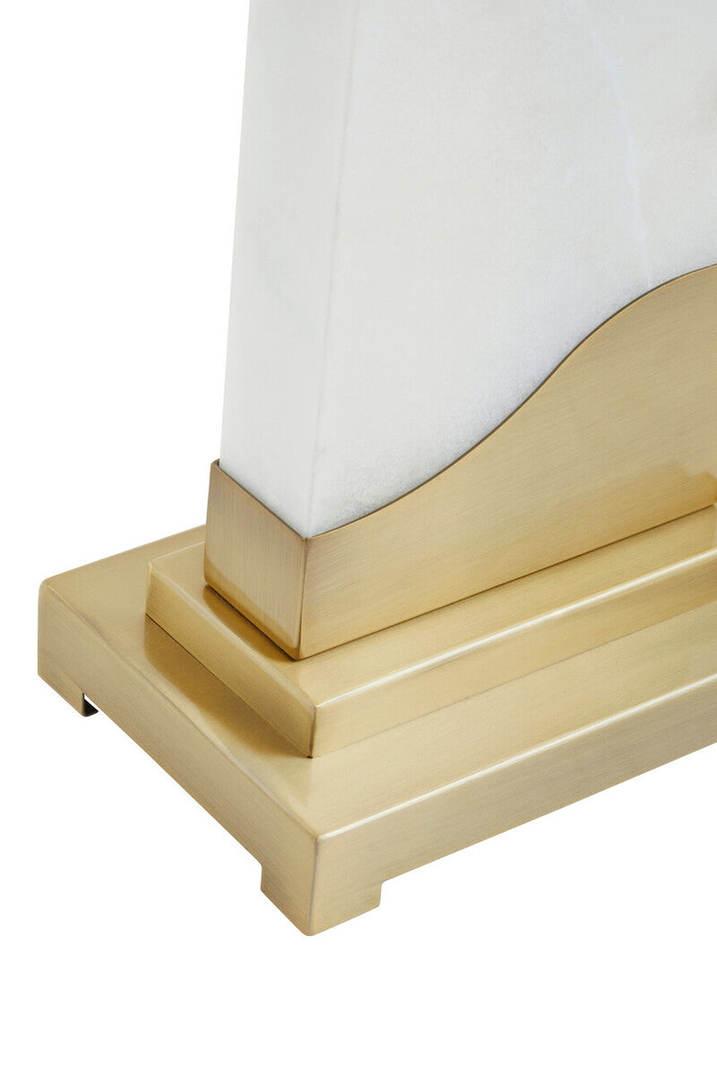 Table Lamp in White Marble and Gold | Edith