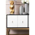 Gold Glass Table Lamp with Chrome Base | Eleri