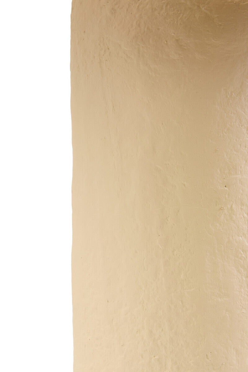 Natural Papier Mache Table Lamp with Natural Raffia Shade | Carta