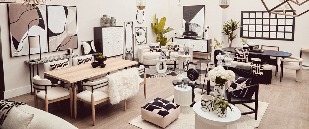 Natural and Black Square Cushion | Bosie Ozella