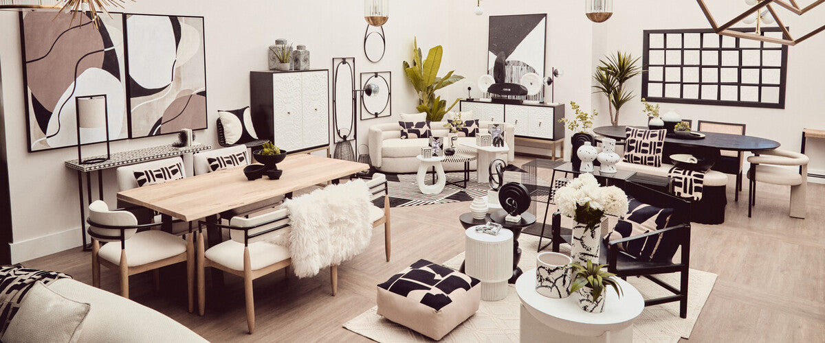 Natural and Black Square Cushion | Bosie Ozella