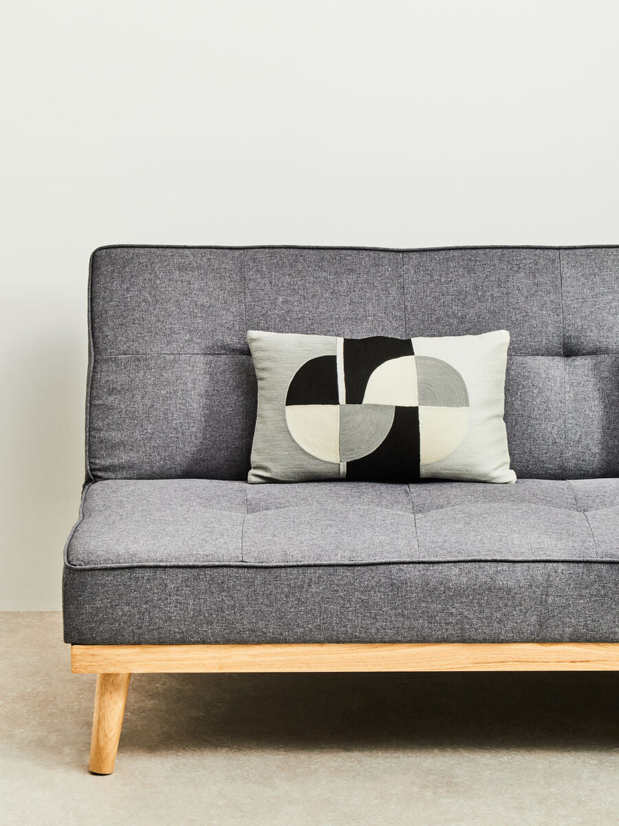 Circular Embroidered Rectangular Cushion | Bosie Ozella