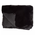 Bosie Black Faux Fur Throw | Lamina