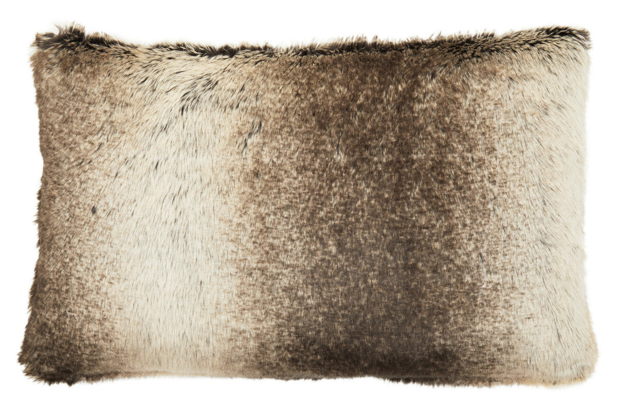 Bosie Mocha Ombre Rectangular Fur Cushion | Lamina