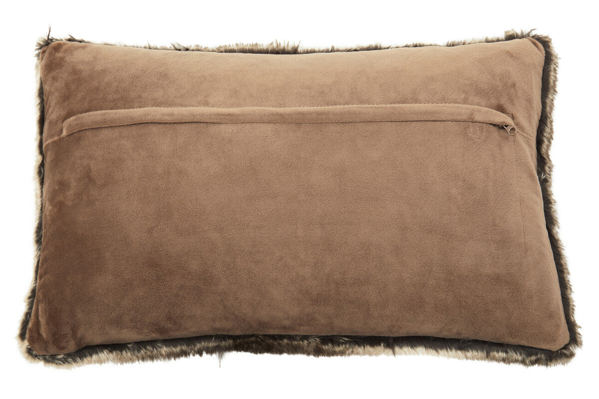 Bosie Mocha Ombre Rectangular Fur Cushion | Lamina