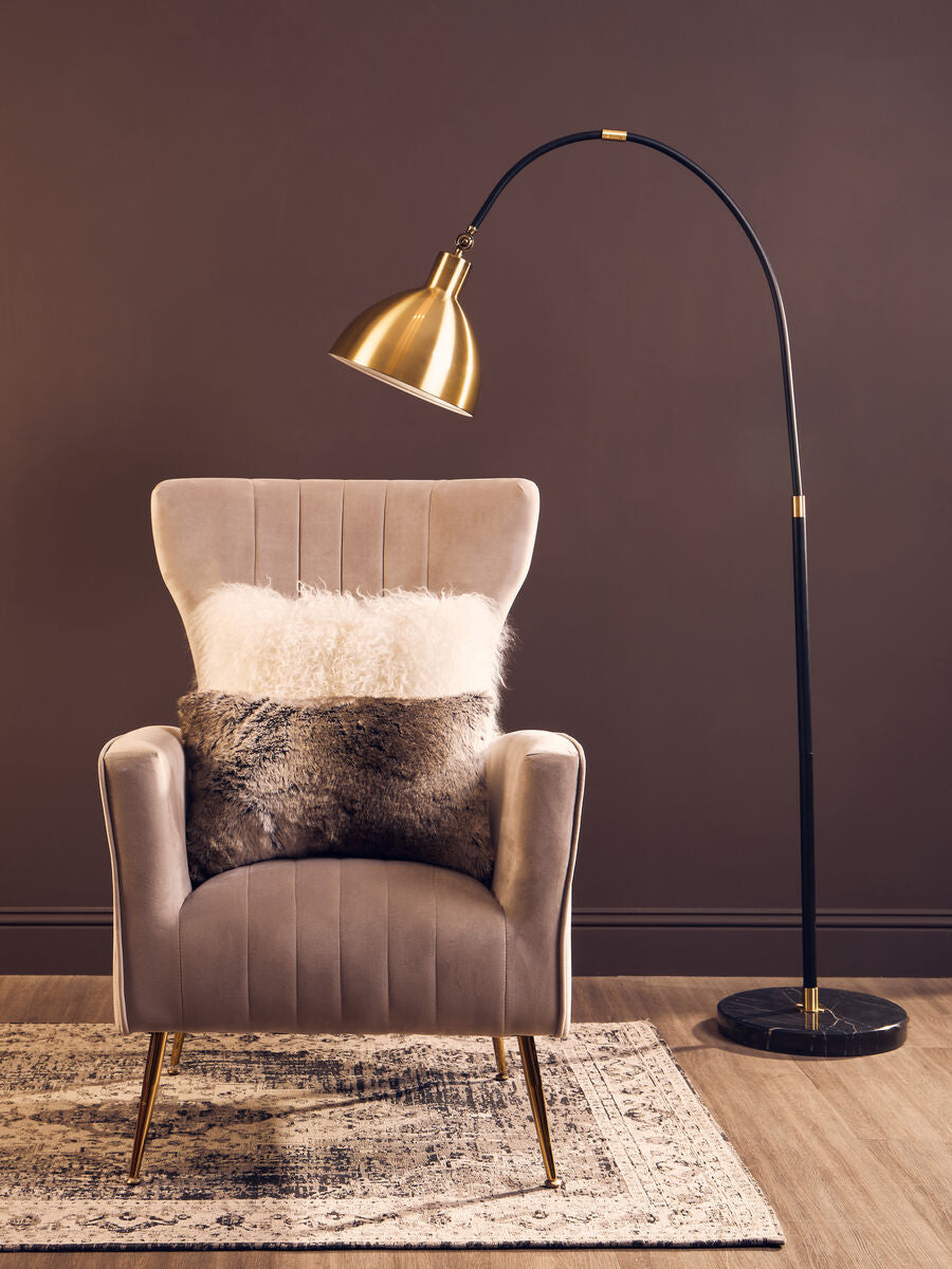 Bosie Mocha Ombre Rectangular Fur Cushion | Lamina