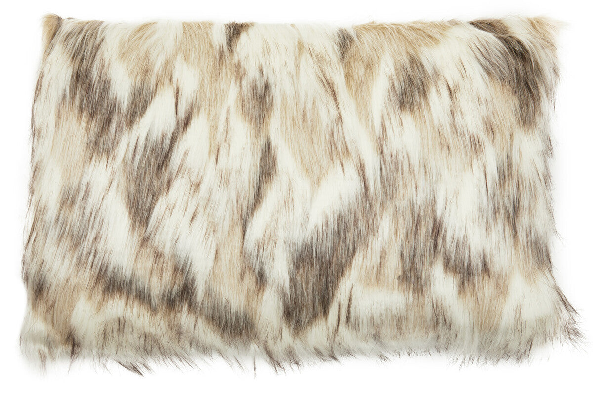 Bosie Natural Rectangular Fur Cushion | Lamina