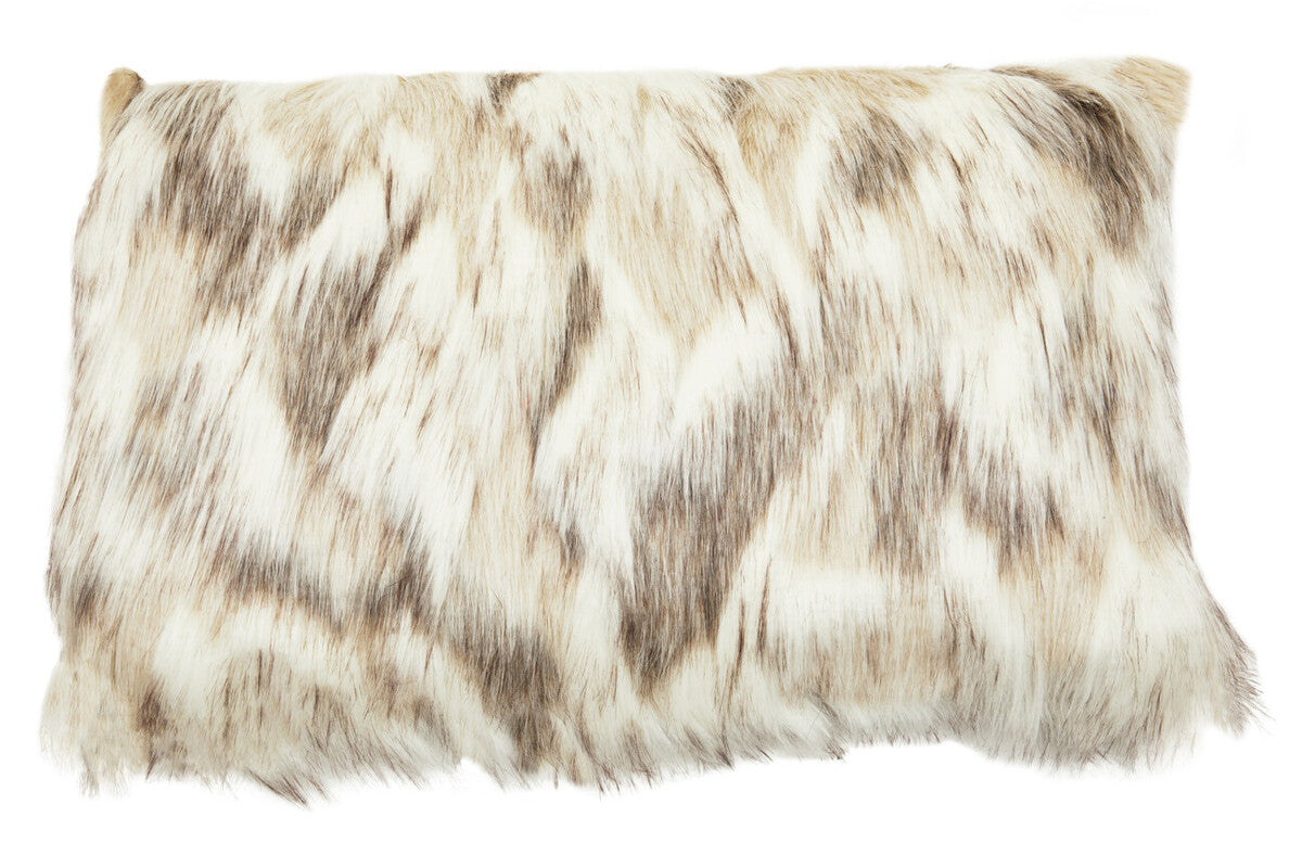 Bosie Natural Rectangular Fur Cushion | Lamina