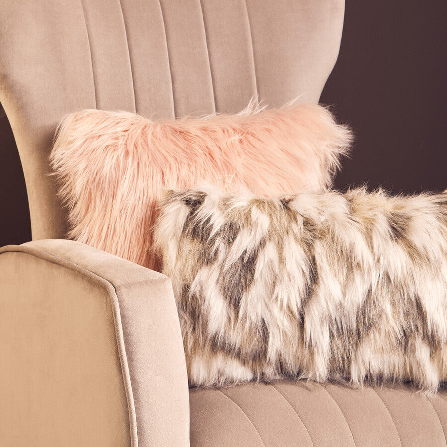 Bosie Natural Rectangular Fur Cushion | Lamina