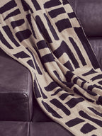 Natural and Black Throw | Bosie Ozella