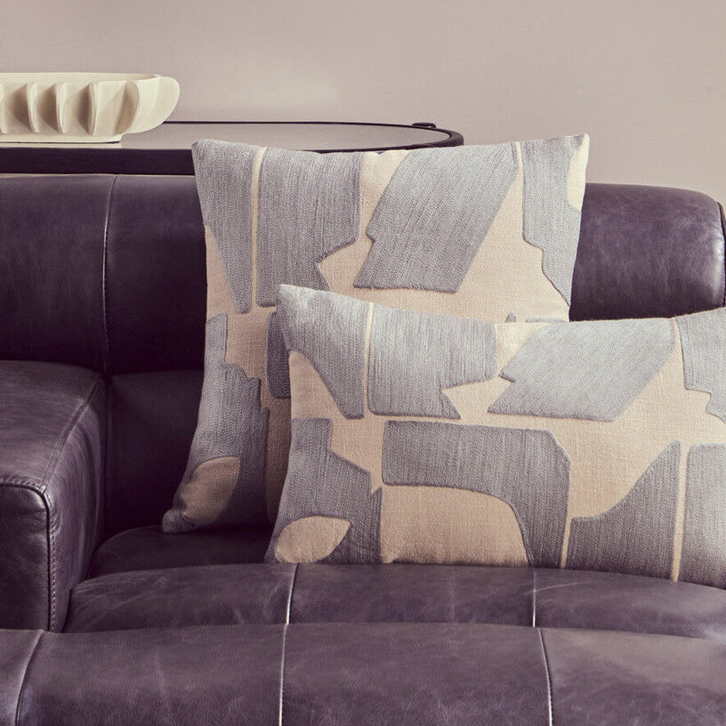 Natural and Grey Square Cushion | Bosie Ozella