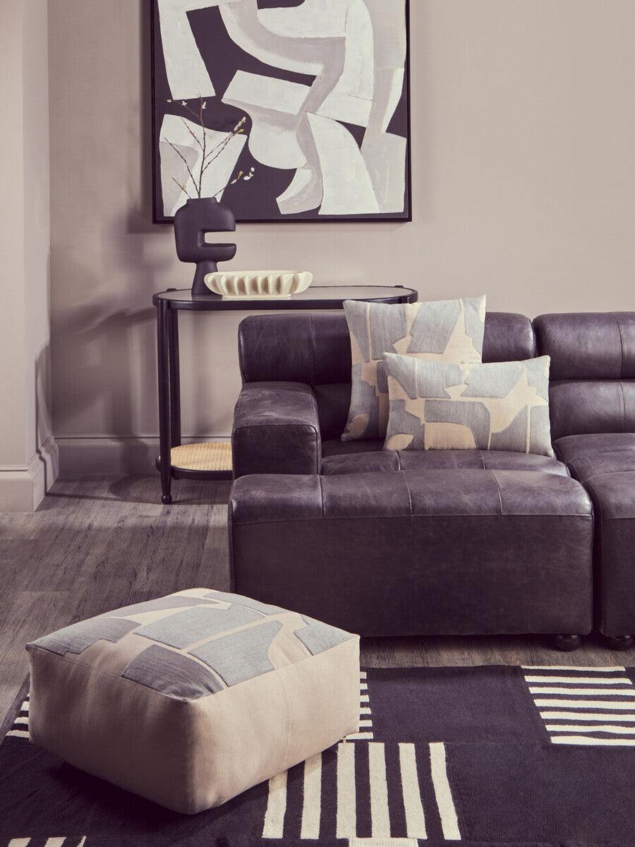 Natural and Grey Square Cushion | Bosie Ozella