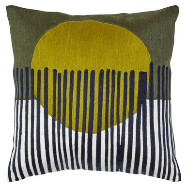 Green and White Cushion | Bosie Ozella