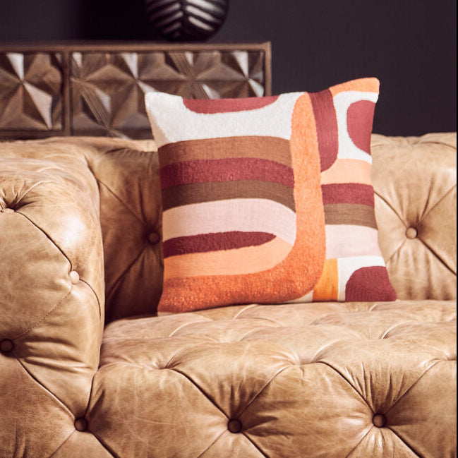Multi Coloured Square Cushion | Bosie Ozella