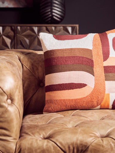 Multi Coloured Square Cushion | Bosie Ozella