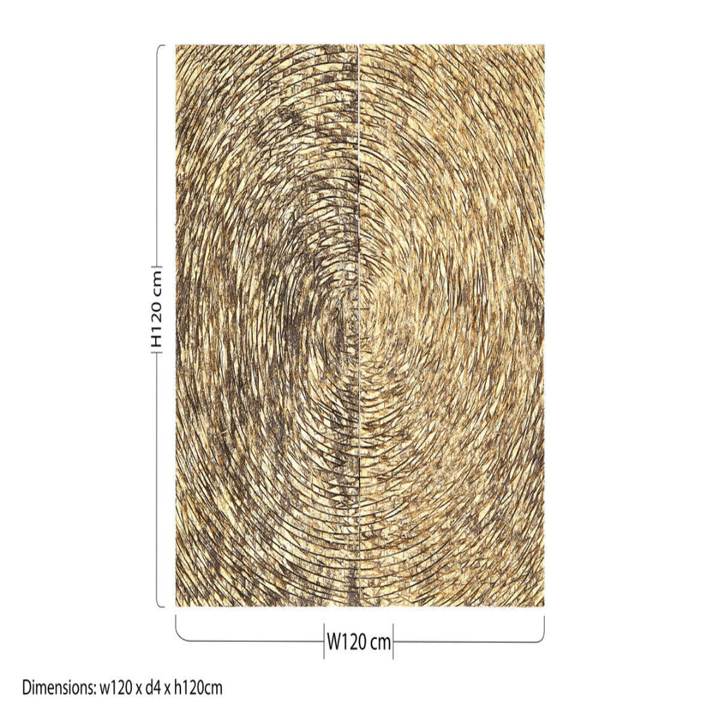 Textured pattern with dimensions labeled on a white background
