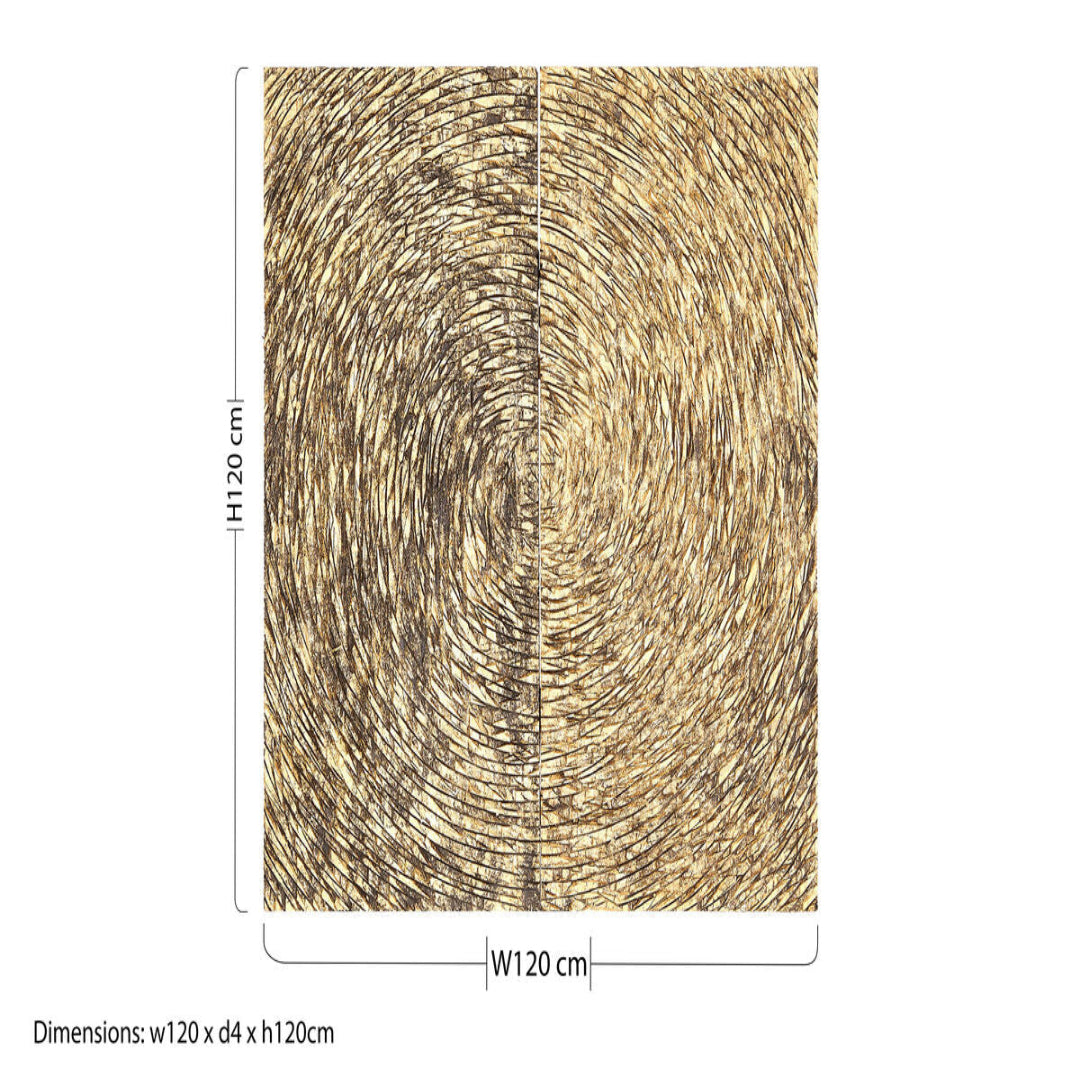 Textured pattern with dimensions labeled on a white background