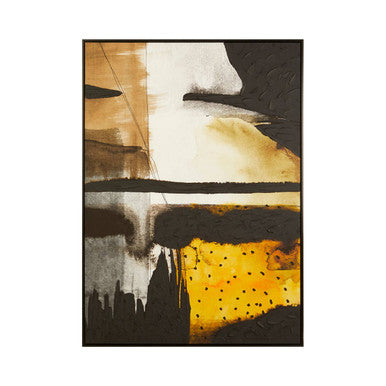 Black and Ochre Wall Art | Astratto