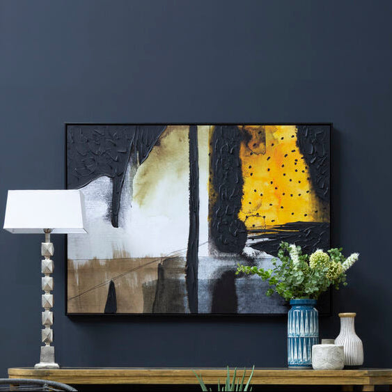 Black and Ochre Wall Art | Astratto