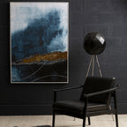 Blue and Gold Wall Art | Astratto