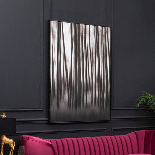 Astratto Black and Natural Abstract Blur Wall Art
