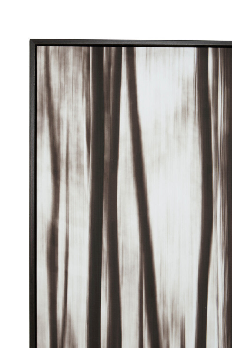 Astratto Black and Natural Abstract Blur Wall Art