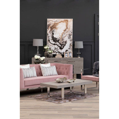 Astratto Natural Abstract Wall Art with White Frame
