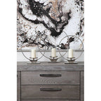 Astratto Natural Abstract Wall Art with White Frame