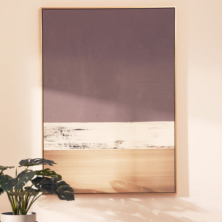 Canvas Gold and Grey Foil Wall Art | Astratto