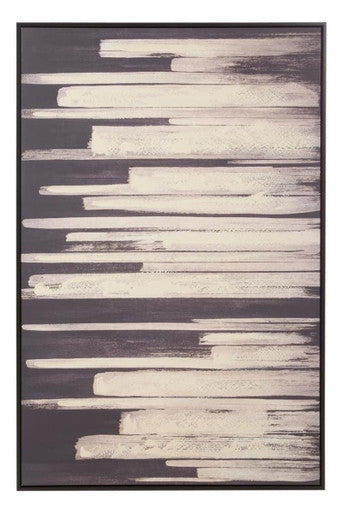 Black and Natural Canvas Wall Art | Astratto