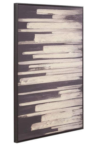 Black and Natural Canvas Wall Art | Astratto