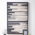 Black and Natural Canvas Wall Art | Astratto